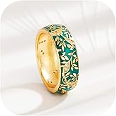 Chunky Rings Statement Rings Gold Boho Cubic Zirconia Fashion Womens Rings Size 8 Anniversary Birthday Gifts for Women