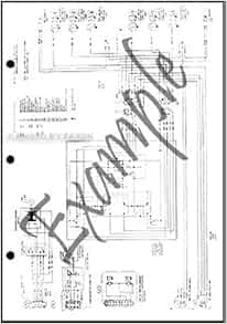 1988 Ford Truck (CAB) Foldout Wiring Diagram Original F600 F700 F800