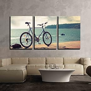 Bicycle Stands on Concrete Pier Black Sea Coast...
