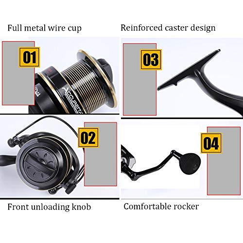 Angelrute Spule Combos Ultraleicht Kohlenstoff Seepole 4,2 M Langer Schuss Grosser Fisch Zum Ozean Salzwasser Frisches… – Bild 7