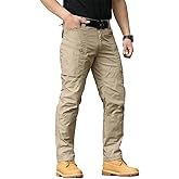 NAVEKULL Men's Hiking Tactical Pants Rip-Stop Military Combat Cargo Pants Lightweight Army Work Outdoor Trousers