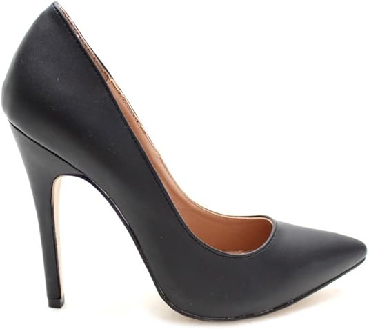 High Heels Womens Black Office Fashion Pointy Court Shoes Size UK 3 4 5 6 7 8: Amazon.co.uk 