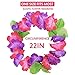 Hawaiian Luau, 36 Pack Flower Headband Lei and Hair Clips Set, Headpiece Hairpins Party Favors For  Summer Beach Vacation, Tropical Party Decorations Supplies, Birthday, Wedding And Costume Events