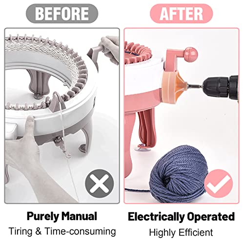 Knitting Machines Adapter Circular Knotting Loom Crank Handle Adapter