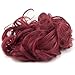 Scrunchy Scrunchie Updo Hairpiece Messy Hair Bun Extensions Chignons Hair Piece (Hair bun, Dark Red)thumb 3