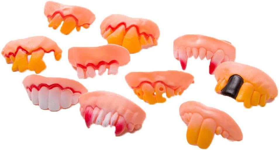 Fake Halloween Teeth Costume Trick Toy False Funny Buck Teeth