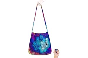 Nanobag Ultra-Lightweight Sling Cross-Body Bag | Perfect for Travel, Shopping & Daily Use | Reusable - Tiny - Eco-Friendly (Sling Psychedelic)