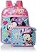 Disney Girls' Minnie Backpack with Lunch, Blue, NO Size