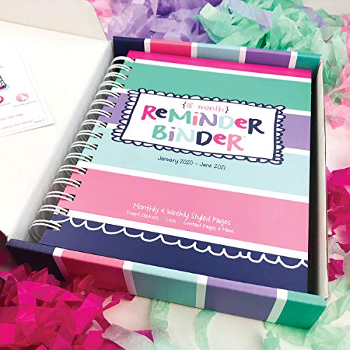 image for Denise Albright Reminder Binder 2020-2021 18-Month Planner w/ 361 Stic