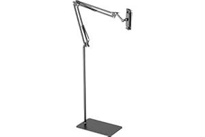 UROPHY Floor Tablet Stand for Kindle Accessories Reading in Bed, Hands Free Tablet Arm Holder, Compatible with Kindle iPhone 