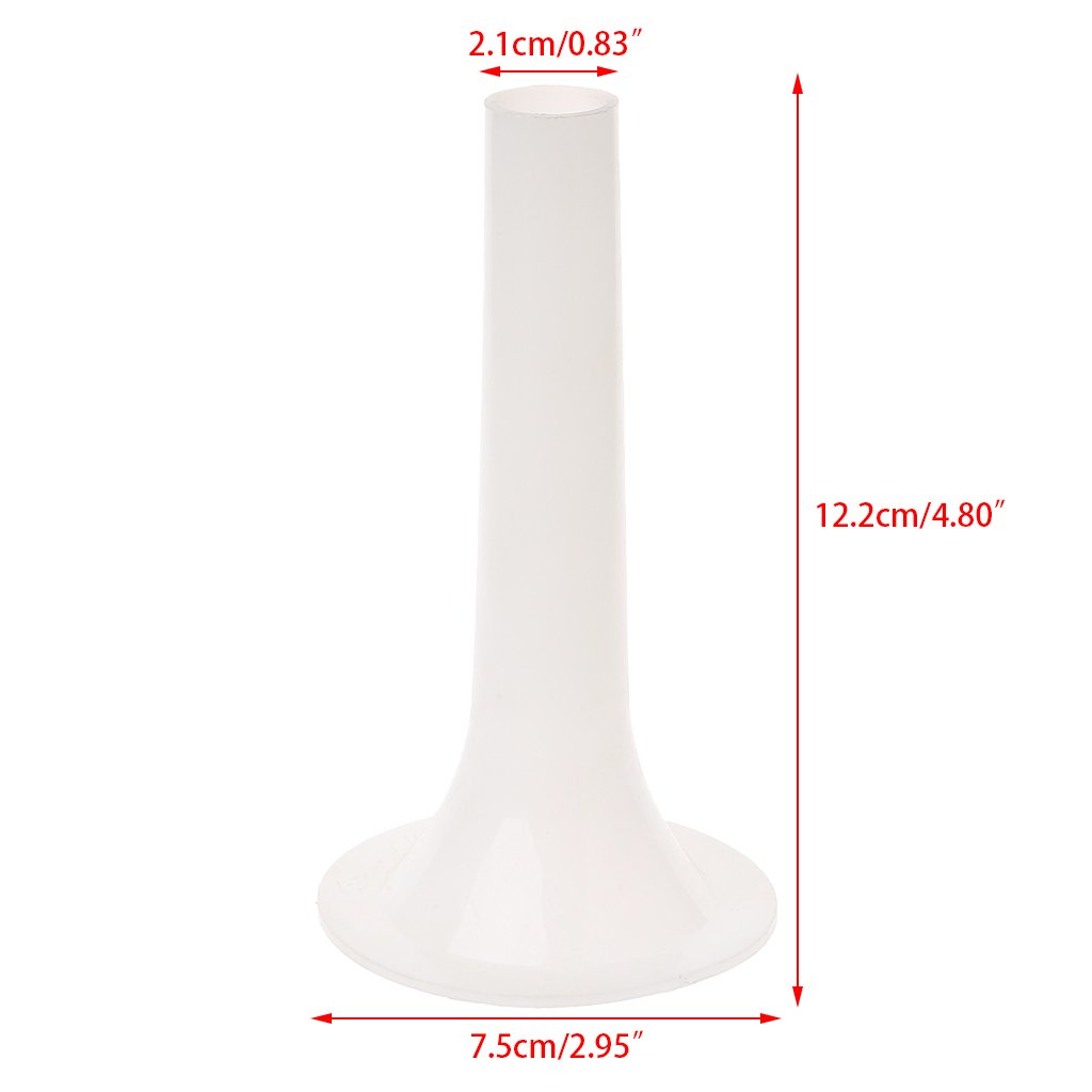 Milue Plastic #10 Size Meat Grinder Sausage Stuffer Tube Horn Funnel For Filling Meat