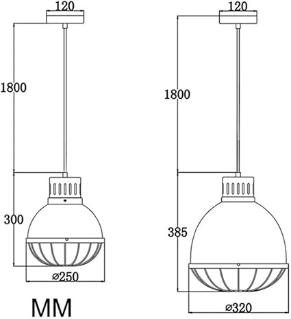 Hierro LED cocina comedor y dormitorio Barra de Luces pendientes de la