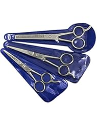 Professional Hair Cutting Scissors Set,Â Barber Shears Set,Â Beard Trimming Scissors, Grooming Thinning Shears for Men & Women 3 pcs