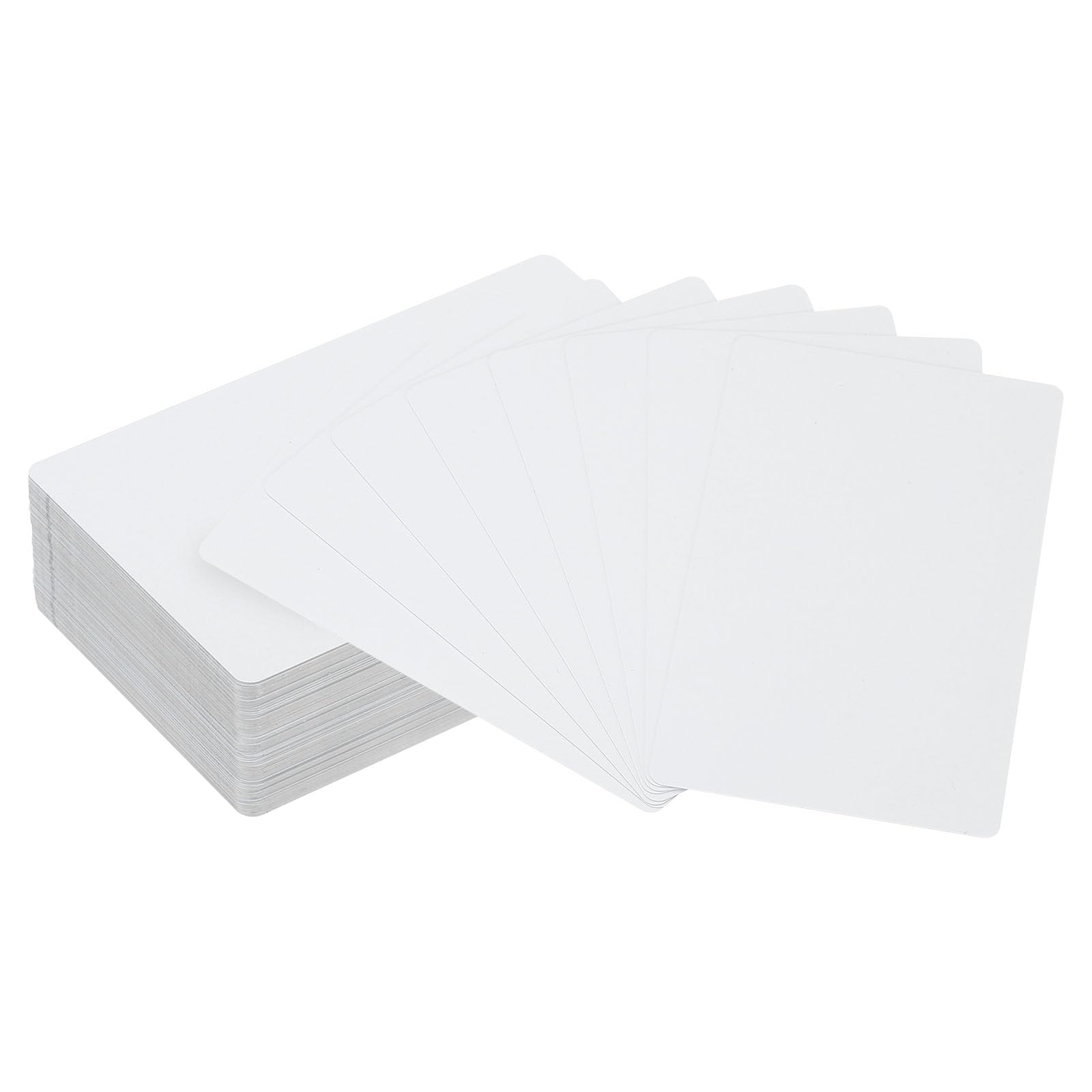 PATIKIL 500 Pack Sublimation Metal Business Cards Blank, 0.22mm Thick 3.4x2.1 Inch Aluminum Printable Name Card for Custom DIY Print, White