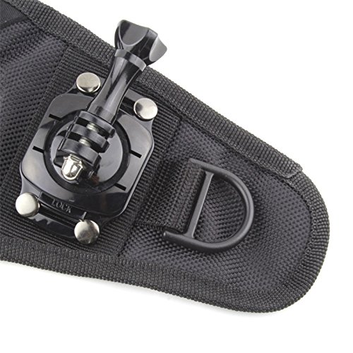 360 Degree Rotating Swivel Hand Mount for GoPro Action Camera, Wrist Mount - Perfect for Paragliding, Wakeboarding, Kite Surfing, Sky Dive and More