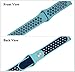 B-Great 20mm Quick Release Breathable Watch Band Compatible with Garmin Vivoactive 3/Samsung Gear Sport/Ticwatch 2/Ticwatch E/Samsung Gear S2 Classic Watch, One Size, Aqua/Navy