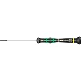 Wera 05118010001 Kraftform Micro 2035 Slotted Electronics Precision Screwdriver, 3mm Head, 80mm Blade Length