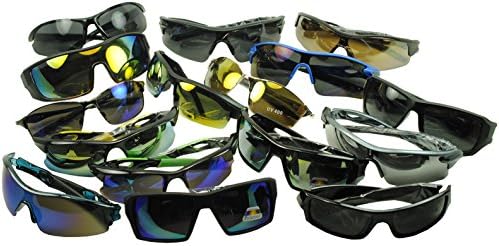 Wholesale Lot of 50 Assorted Sports Sunglasses for Men Women and Youth (50 Assorted , Mixed )