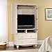 Sauder Harbor View Armoire, Antiqued White finish