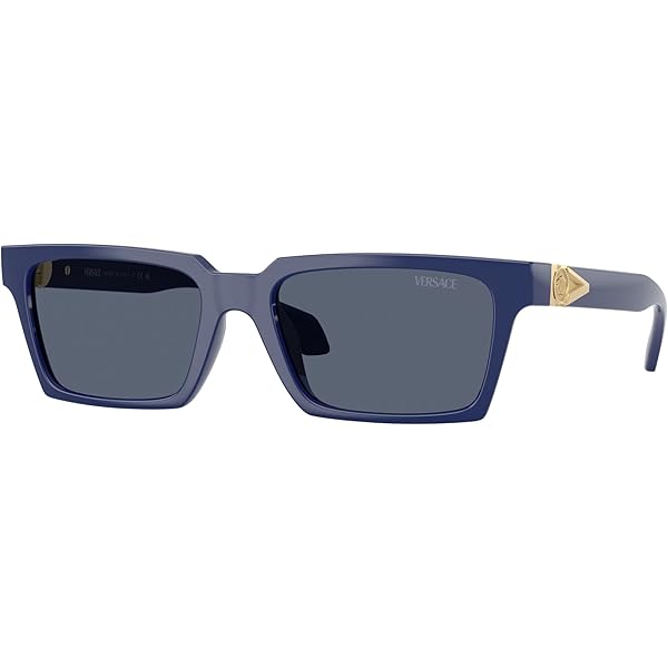Versace Sunglasses VE 4464 545887 Havana Blue Dark Grey at Amazon