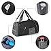 G4Free 35L Lightweight Sports Gym Bag Travel Duffle Backpack Overnight Weekend Duffle Bag with Shoe Compartment Men Women Camping Hiking (Black)