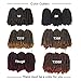 3 Packs Spring Twist Crochet Braiding Hair Natural Black Color Bomb Twist Synthetic Hair Crochet Braids Fluffy Passion Twist Crochet Hair (1B#)