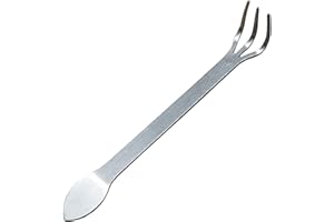 Root Rake, Bonsai Rake, 3-Prong Stainless Steel Root with Ergonomic Handle, 9.5x1.6 Lightweight Loosen Soil Bonsai Tree Tools