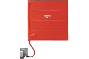 BriskHeat SRL12121 SRL Silicone Rubber Heating Blanket, Square, 120V, W x L: 12 x 12-Inch