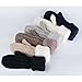 Women's Winter Gloves Warm Lining - Cozy Wool Knit Thick Gloves Mittens in 11 color (navy blue)