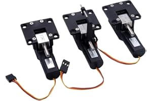 ZHIPAIJI Electric Landing Gear, RC Model Airplane 3.5KG 40g Main Nose Servoless Electric Retractable Landing Gear Steering JR Plug for RC Fixed-Wing Model Airplane Plane Accessories Parts (Color : 2