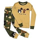 Lazy One Sleepy Head Cotton Pajamas for Little Boys'
