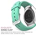 MoKo Gear S2 Watch Band, Soft Silicone Replacement Sport Band for Samsung Gear S2 (SM-R720 / SM-R730 ONLY) Smart Watch, NOT FIT S2 Classic (SM-R732 & SM-R735), NOT FIT Gear Fit2 Watch, Mint Green