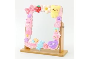 Kawaii Mirror Decoden DIY Kit (Large Wood Mirror Decoden Kit)