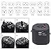 Universal Travel Adapter fit for Over 150 Countries All in one Worldwide Charger Wall Plug with Two USB Ports for US/AU/UK/EU Anti-Thunder