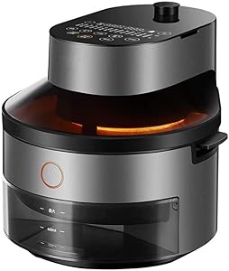 Wghz Air Frye, 2100-Watt Programmable Base for Air Frying,5L Air Fryer Home Automatic Oil Free Air Fryer Large Capacity Smart Fries Machine Electric Oven Non-Stick Preheat&Shake Remind,Digital Touchs