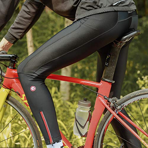 image for qualidyne Men's Cycling Bike Pants 3D Padded Winter Cycling Tights Com