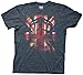 Doctor Who Tardis Union Jack Mens Heather Navy T-Shirt XL