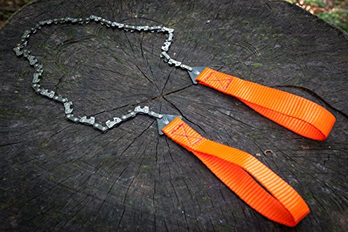 Mehr Biss mit 33 Zähnen aus Carbonstahl - Nature is Adventure Handkettensäge inkl. Gürteltasche - Premium Survival Ast-Säge Gartensäge für Camping, Garten & Outdoor-Zubehör – Bild 4