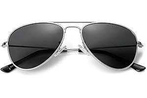 NIDOVIX Kids Polarized Aviator Sunglasses for Girls Boys Cool Toddler Sunglasses Age 2-9 100% UV Protection