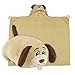Comfy Critters Kids Huggable Hooded Blanket - Dog - The Perfect Playmate For Your Child - Snuggle Up In A Plush Hoodie Blanket or Transform It Into An Animal Shaped Pillow