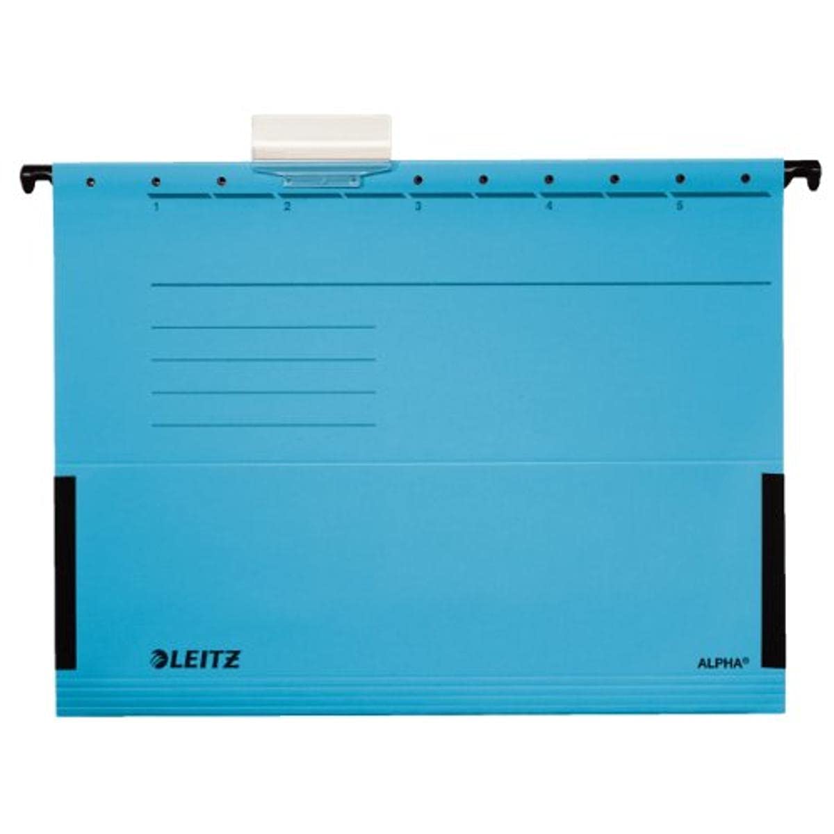 Esselte Leitz Alpha 19863035 Suspension Files with Side Hooks Pack of 5 Coloured Chipboard Blue — image 1