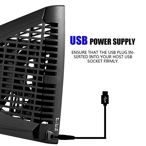 Richer-R Mini Cooling Fan Cooler, Cooling Fan Side Heat Exhauster USB Cooler for Microsoft Xbox 360 Slim Console - Thumbnail 5