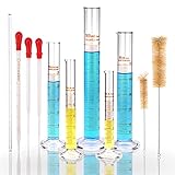 moveland Glass Graduated Measuring Cylinders Set