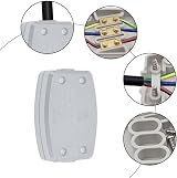 TRLREQ 2Pcs 3 Terminal Electrical Cable Junction Box 13A 250V White view 4