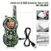 iBaseToy Walkie Talkies for Kids, Rechargeable Walkie Talkies with 22 Channels, 4-Miles Range Radio with Flashlight, LCD Screen and Charging line for Outdoor Adventures, Camping, Hiking - 2 Pack