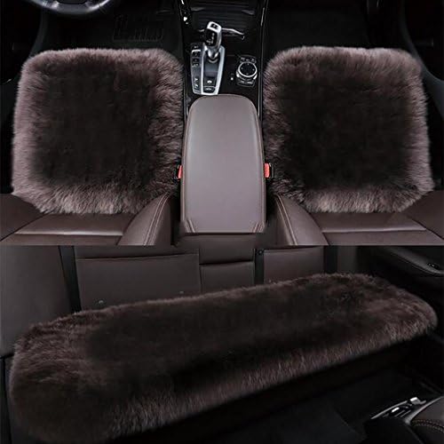 LPY-Genuine Sheepskin+Fibber Universal Car Seat Covers Car Seat Cushion , han pink