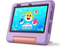 Amazon Fire 7 Kids Tablet (2022) - ages 3-7. 2 year worry-free guarantee, 10-hr battery, ad-free content, parental controls, 