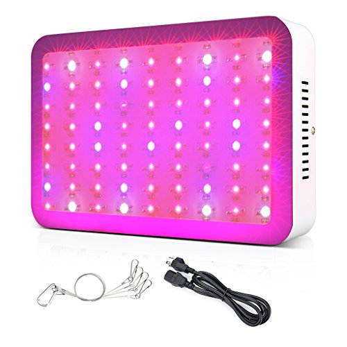 Lampwin 300W Full Spectrum Led Grow Light, Lampwin 2017 New Design Indoor Uv Ir Cob Grow Light Fixture Kit Set for Plants Tent Room Box, Blue