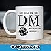 Awesome Dungeons and Dragons Mug - Because I'm The DM Coffee & Teacup - 11oz Ceramic DnD Cup - Great Unique Roleplaying Gift Idea For Fathers, Mother, Siblings, Friends, Him or Her