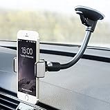 Cell Phone Holder for Car, Flexible Arm Universal Windshield Car Phone Mount with Strong Suction Cup for iPhone X SE 7 Plus 6s 6 Plus 6 5s 5 4s 4 Samsung Galaxy S6 S5 S4 LG Nexus Sony Nokia and More